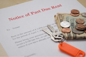 notice to tenant for unpaid rent with demand letter from debt collection agency in Melbourne