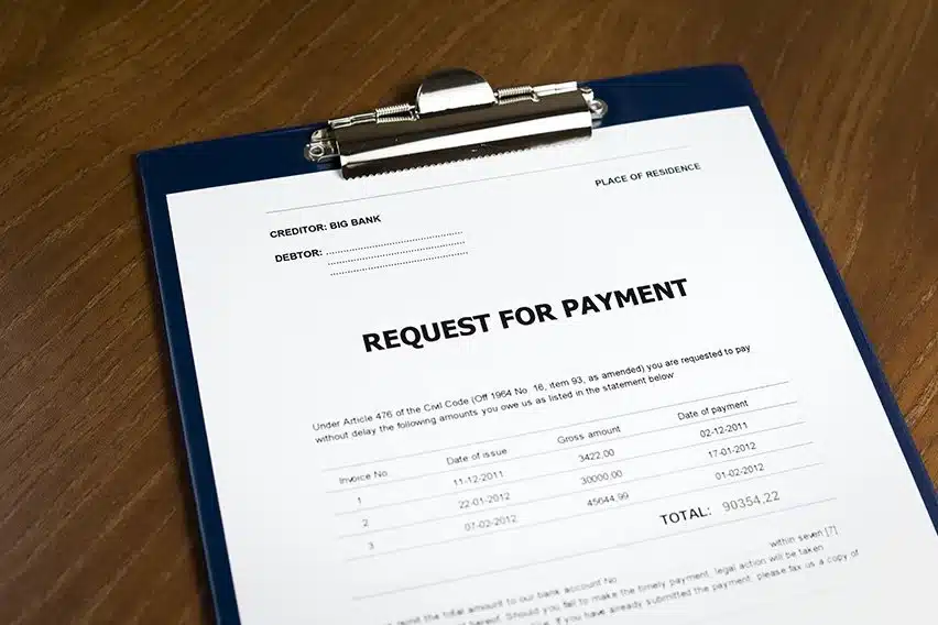 an example of how writing good and effective payment requests helps with business cash flow